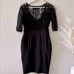 Kardashian Kollection Black Lace Dress size S